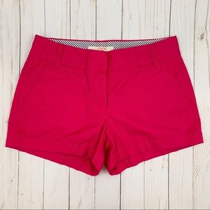 J Crew Factory Broken In Cotton Chino Shorts Pink